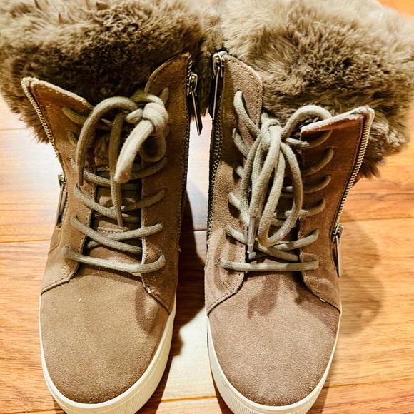 J/Slides suede sneaker wedge boot - Picture 1 of 5